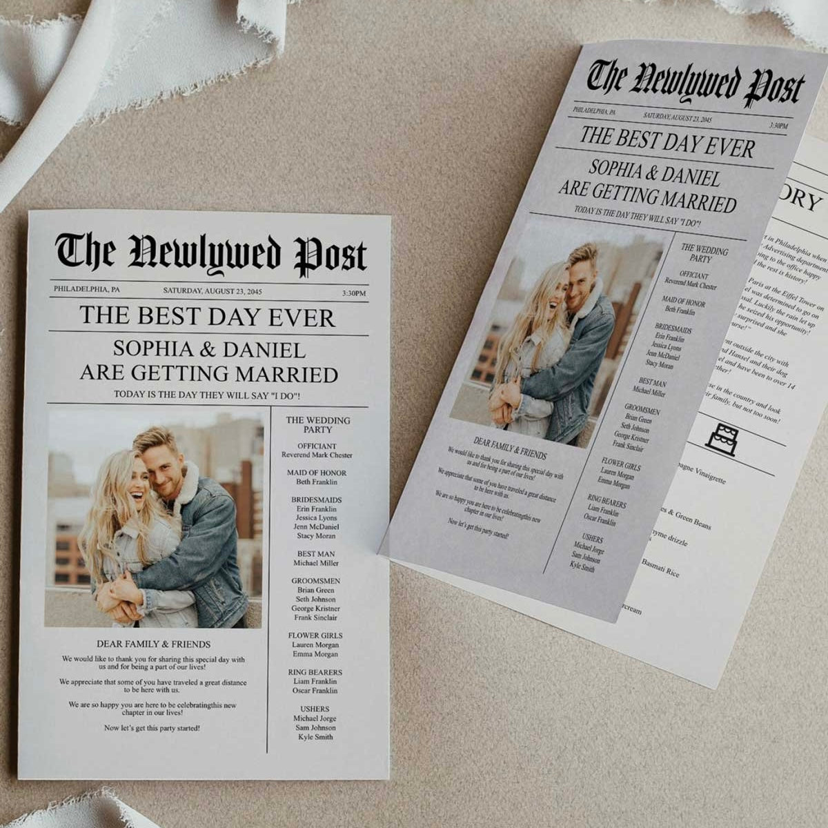 Newly Wed Post (10 pack) - Wedding Newspapers