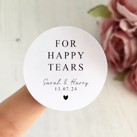 Happy Tears Sticker Sheet (1.4" x 24)