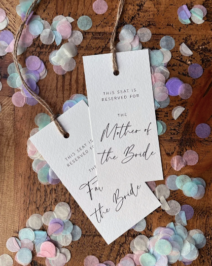 Ceremony Seating Seat Tags