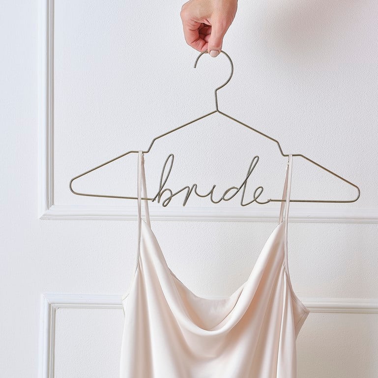 Gold Metal Bride Hanger