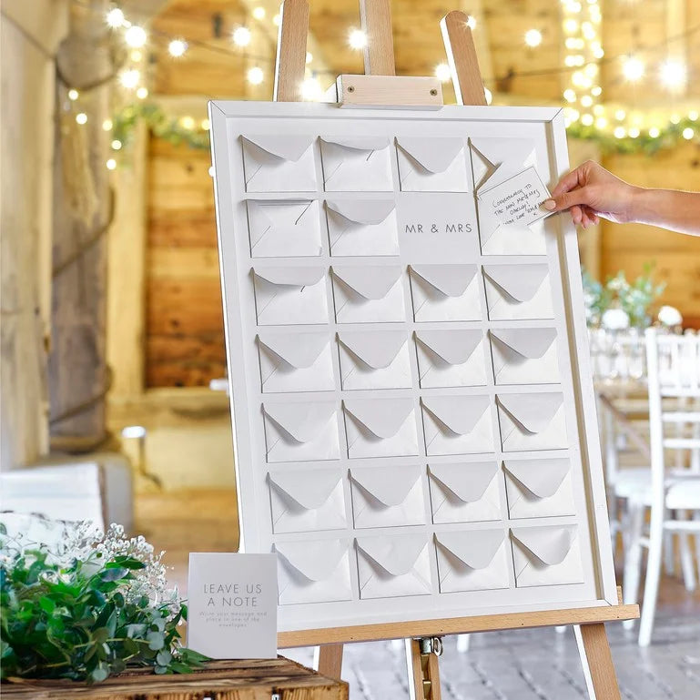 Frame and Envelope Wedding Guest Book Alternative