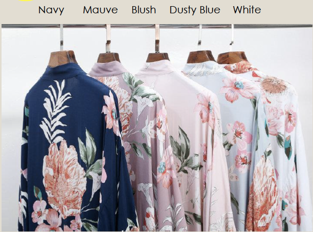 Floral Ruffle Robes (Adults and Kids)